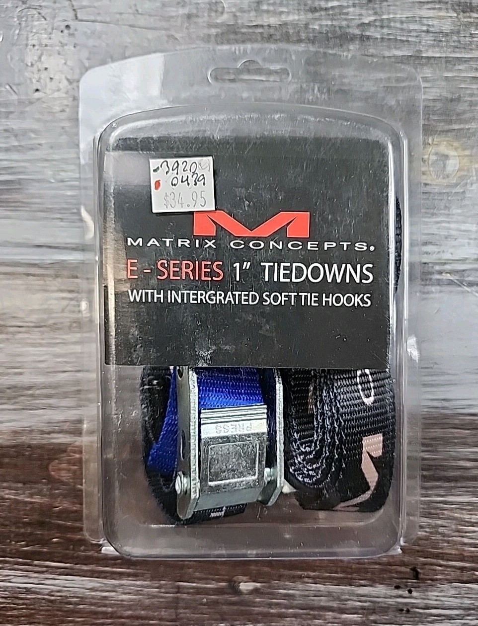 Matrix Concepts E-Series 1" Tiedowns Soft Tie Hooks P/N E1-103 Blue
