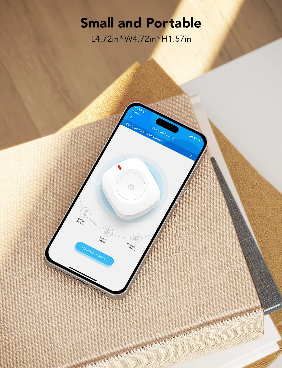 Wireless Mini Smart Button Sensor, Group Control Multiple Devices, Versatile Con
