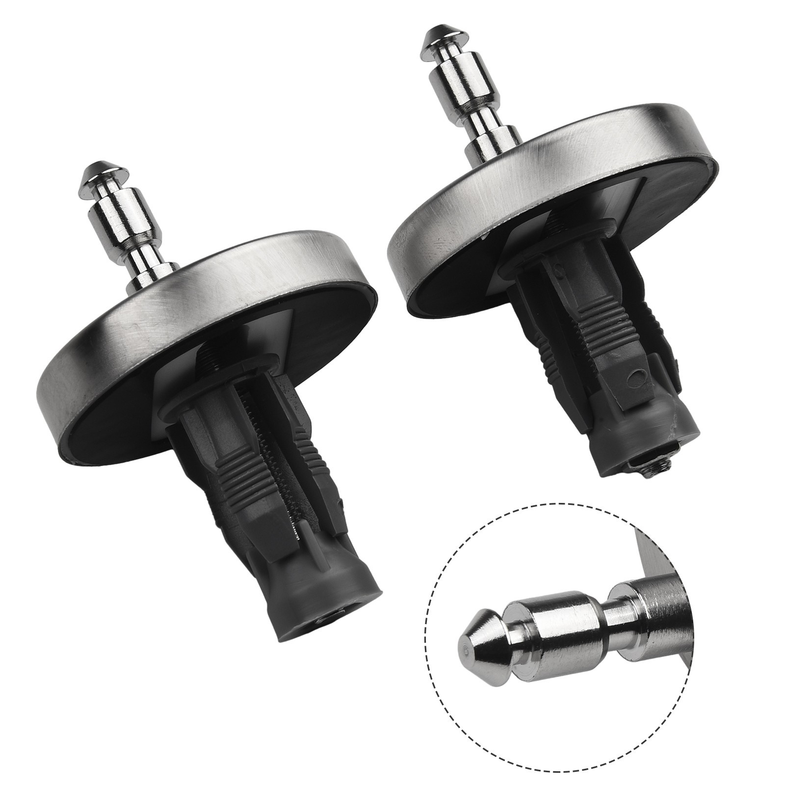 Toilet Seat Hinge Accessories 2PCS Fitting Heavy Duty Hinge Pair Parts