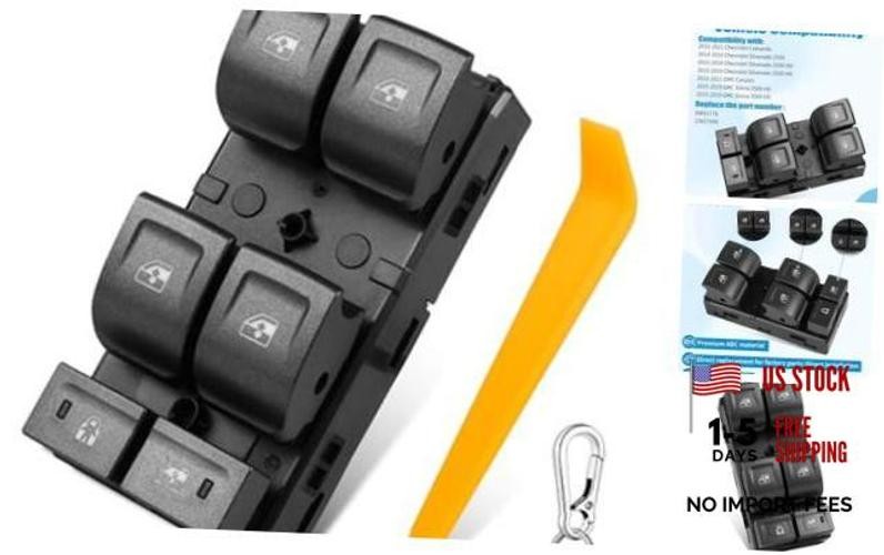 Power Window Switch Control Compatible with 2014-2021 Chevy Silverado 1500 &