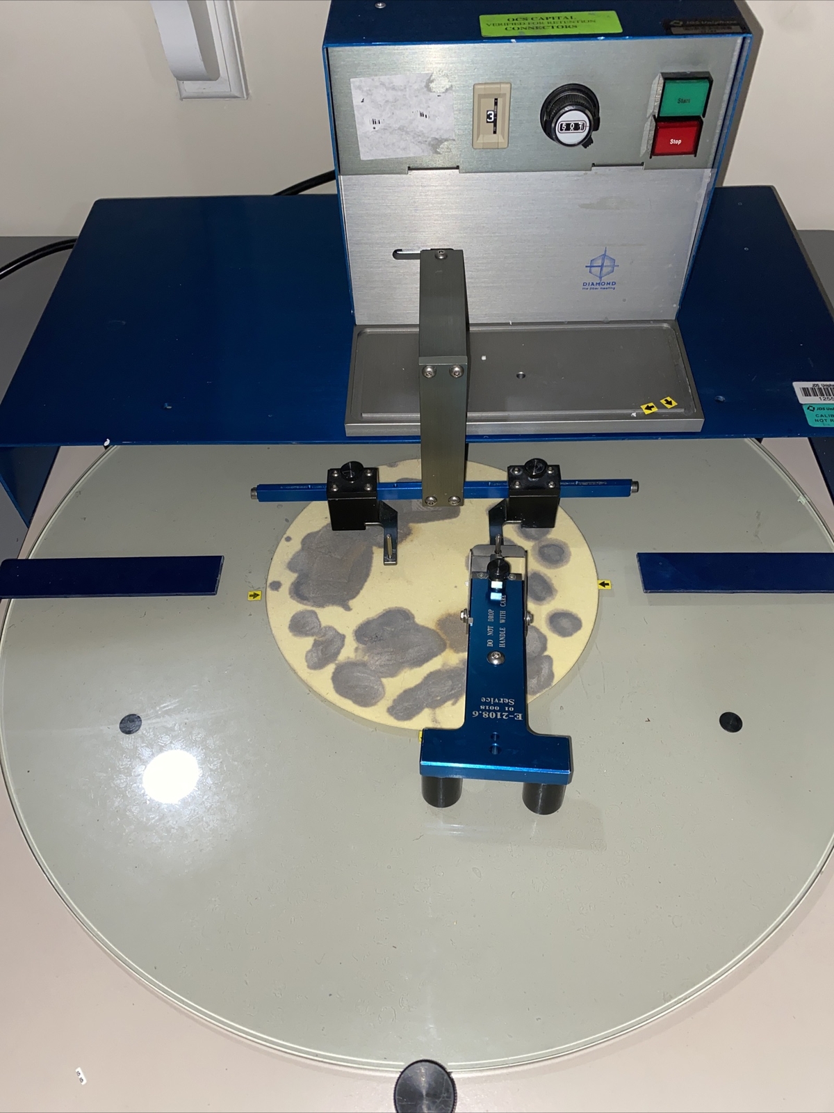 Diamond 233-100 Fiber Optic Polisher + E2000 Connector Jig + Polishing Base