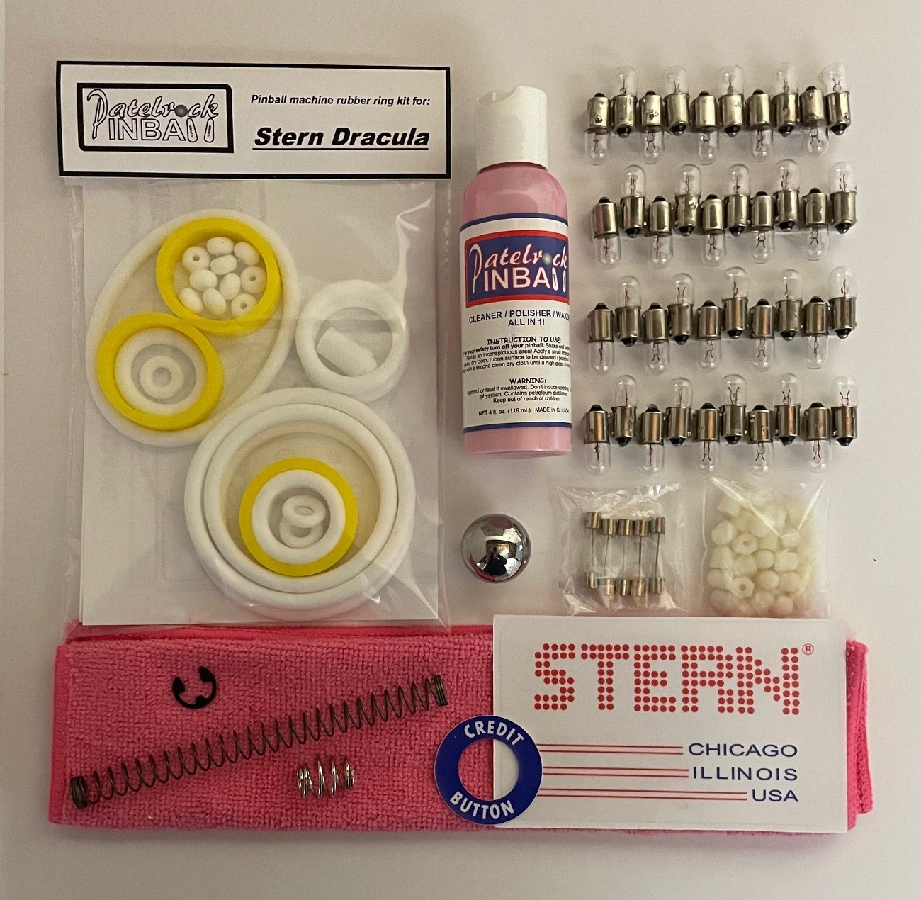 1979 Stern Dracula Pinball Machine Maintenance Tune Up Kit
