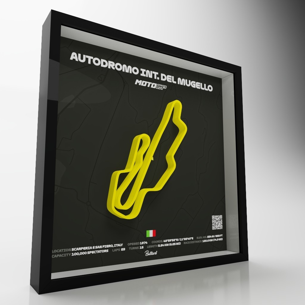 Mugello Circuit MotoGP Shadow Box