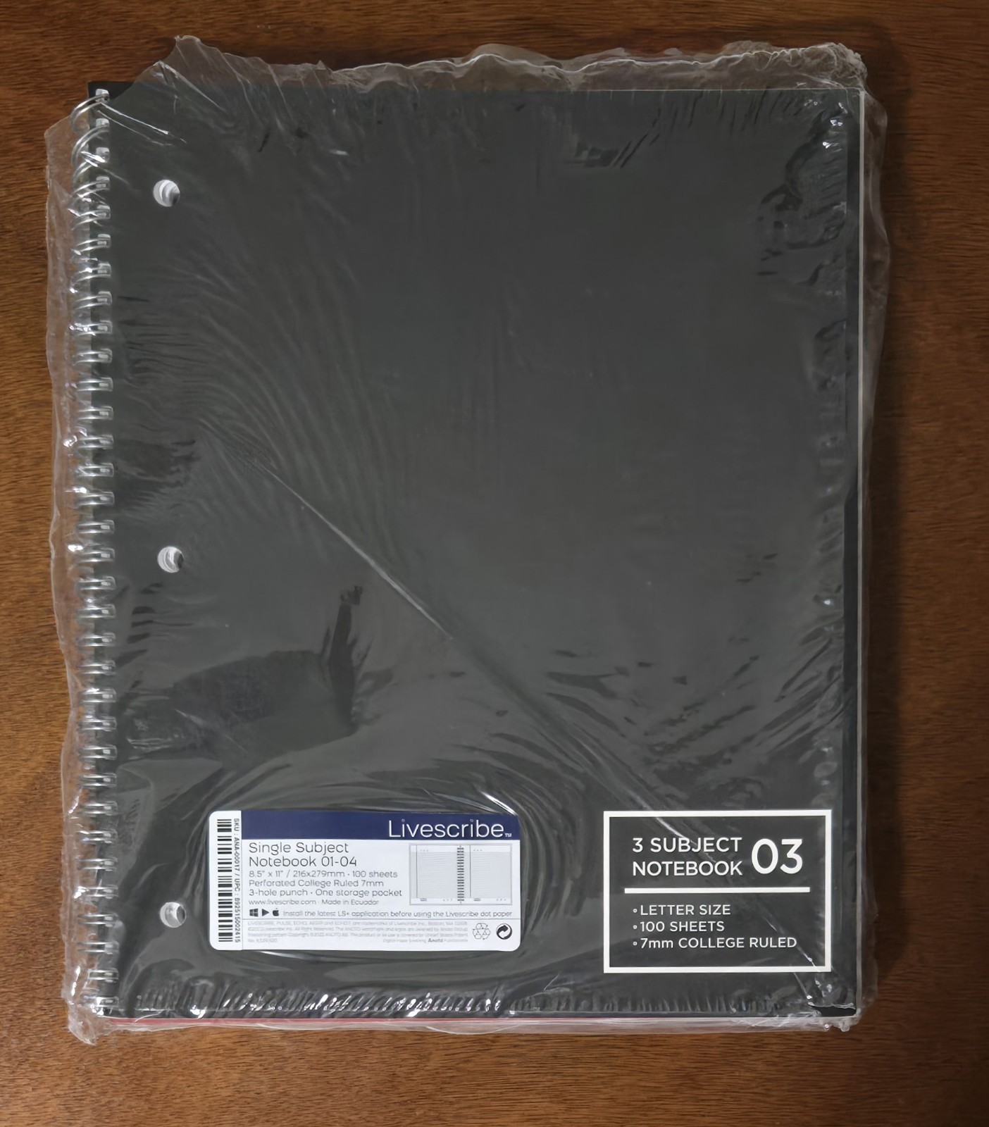 Livescribe Notebook Pack of 3 Opened Never Used