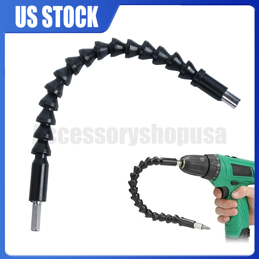 New Flexible Shaft Extension Bit Drill Adapter Screwdriver Holder 1/4" Hex 12''