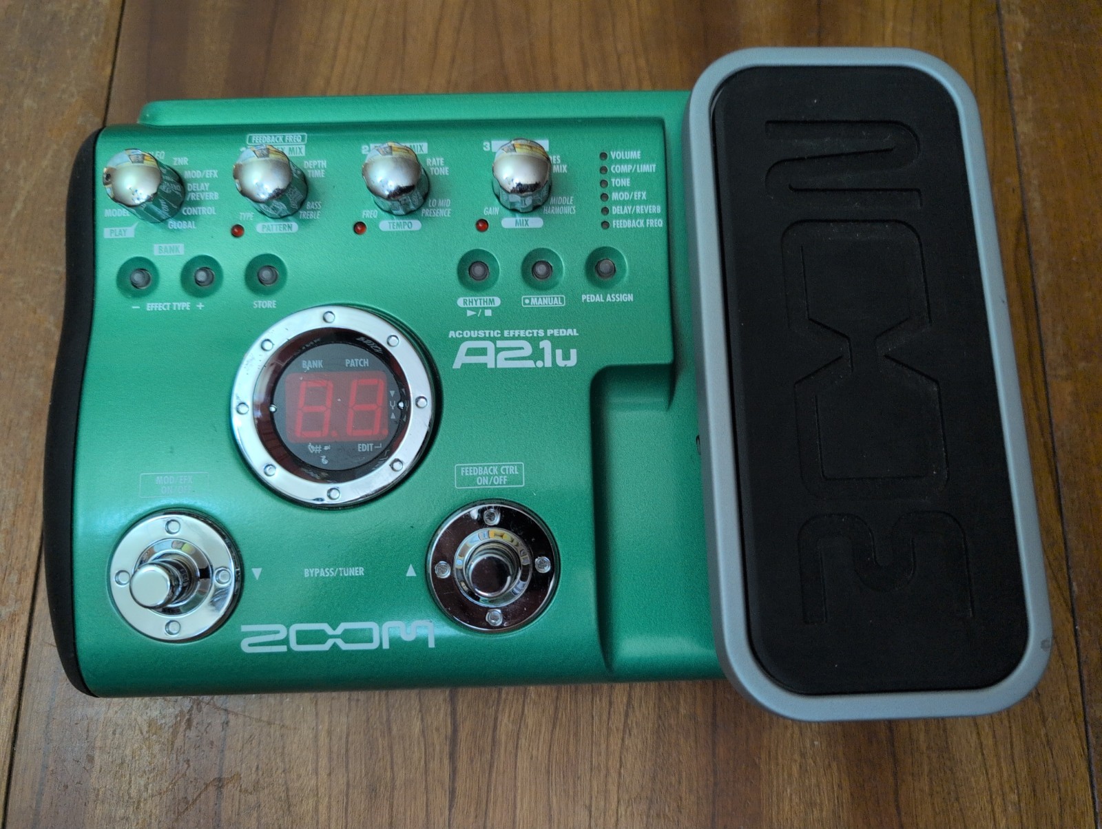 ZOOM A2.1u Acoustic Guitar Multi-Effects Pedal Processor USB Interface Tested