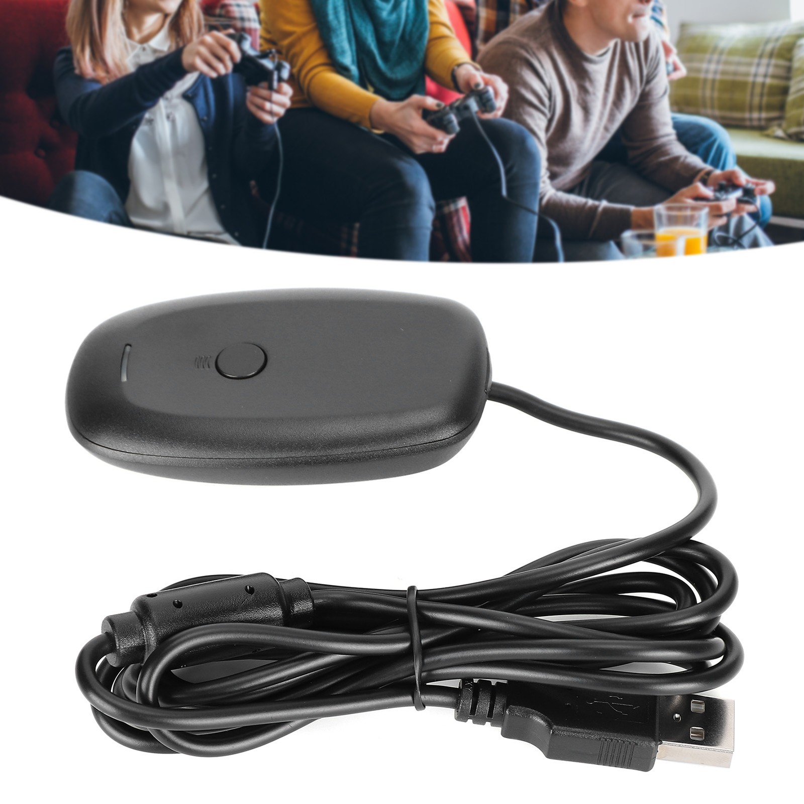 For 360 receiver USB Black PC Wireless Controller Gaming Receiver Adapter