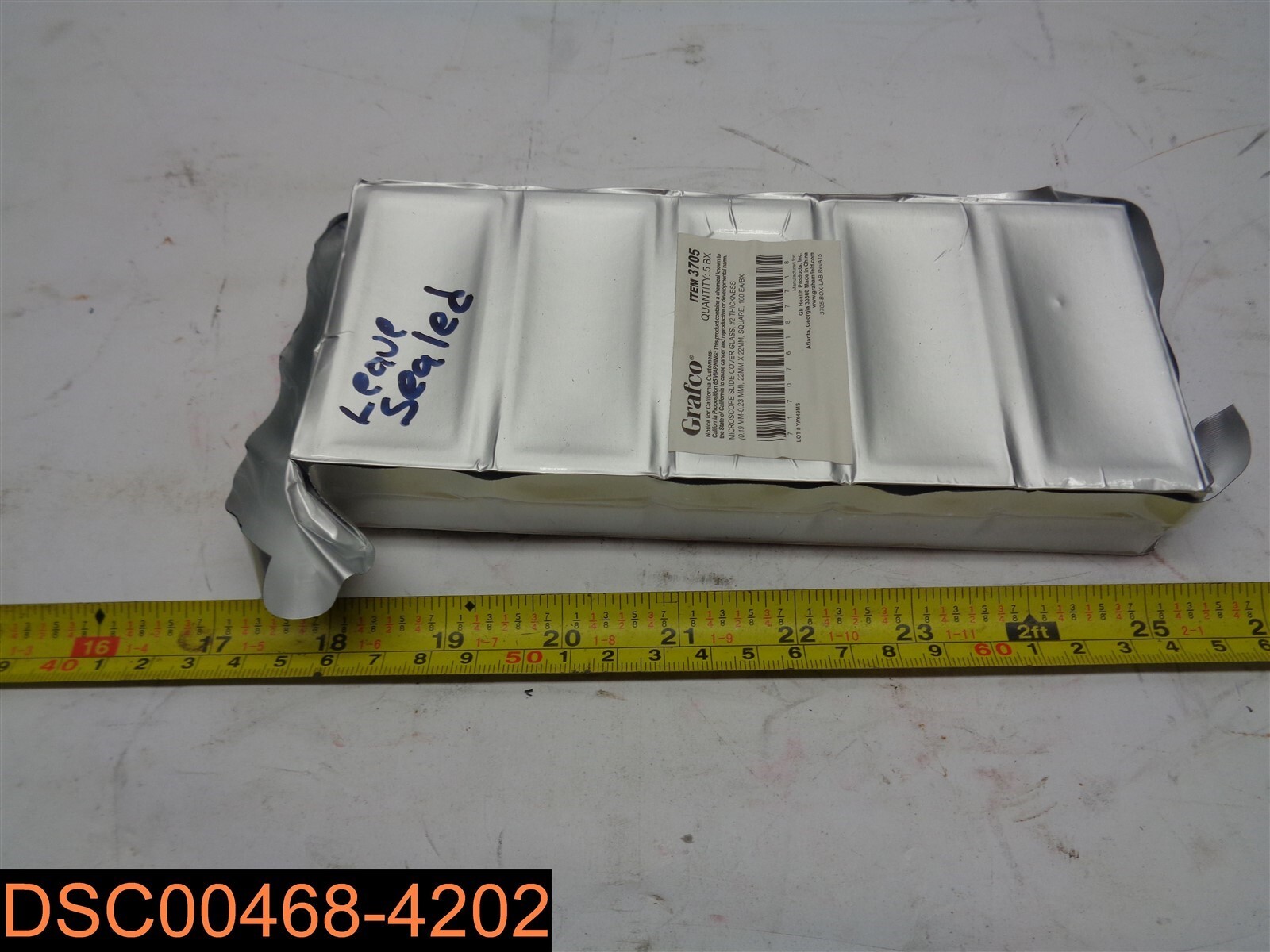 Qty =3: (5 Boxes of 100=1500) Grafco Microscope Covers Glass 3705 2MM X 2MM