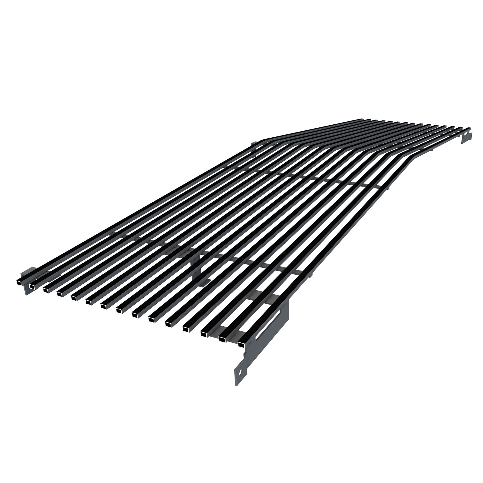 For 1981-87 Chevy C/K Pickup/Suburban/Blazer Upper Stainless Black Billet Grille