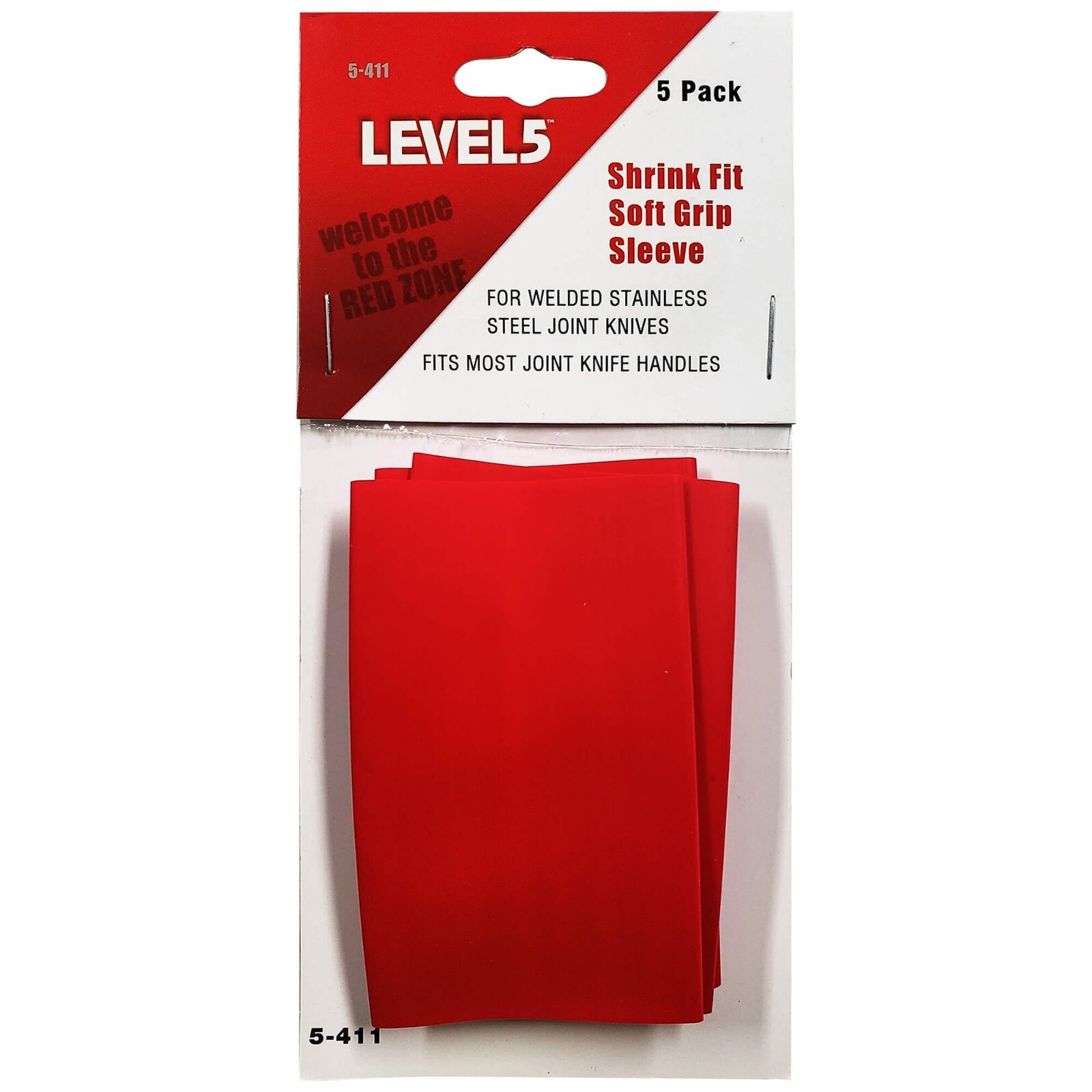 Drywall Joint Knife Heat Shrink Handle Grips 5-Pack | 5-411
