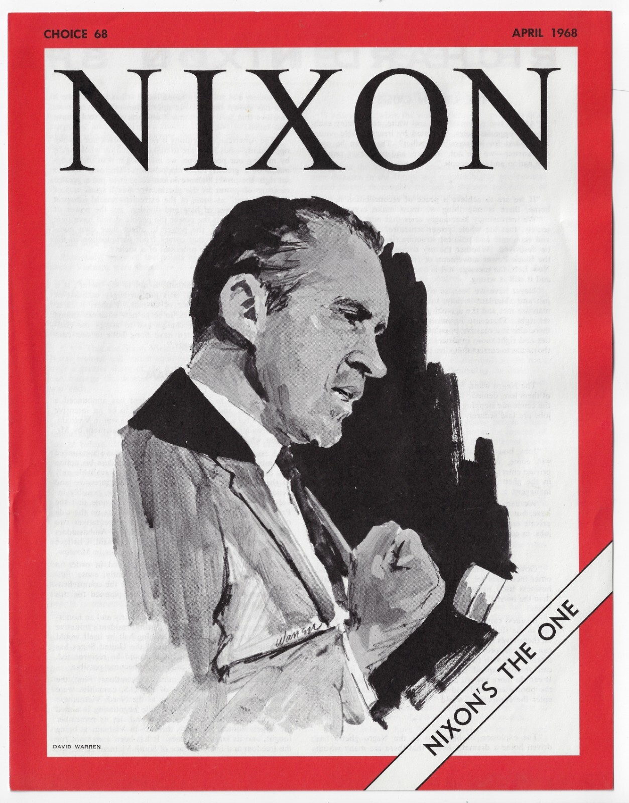 1968 Nixon Prez Campaign Youth 4 Nixon Brochure Made 2 Look Like Time Magazine