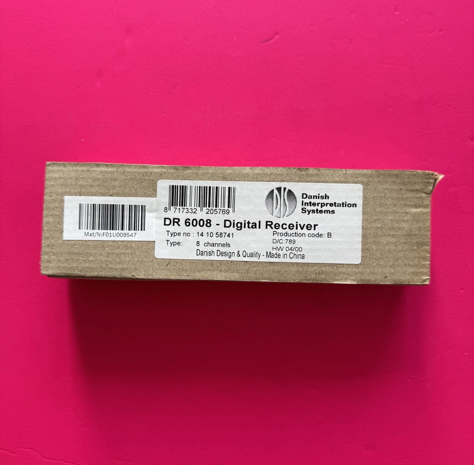 DIS Danish Interpretation Systems DR 6008 Digital Receiver New In Box