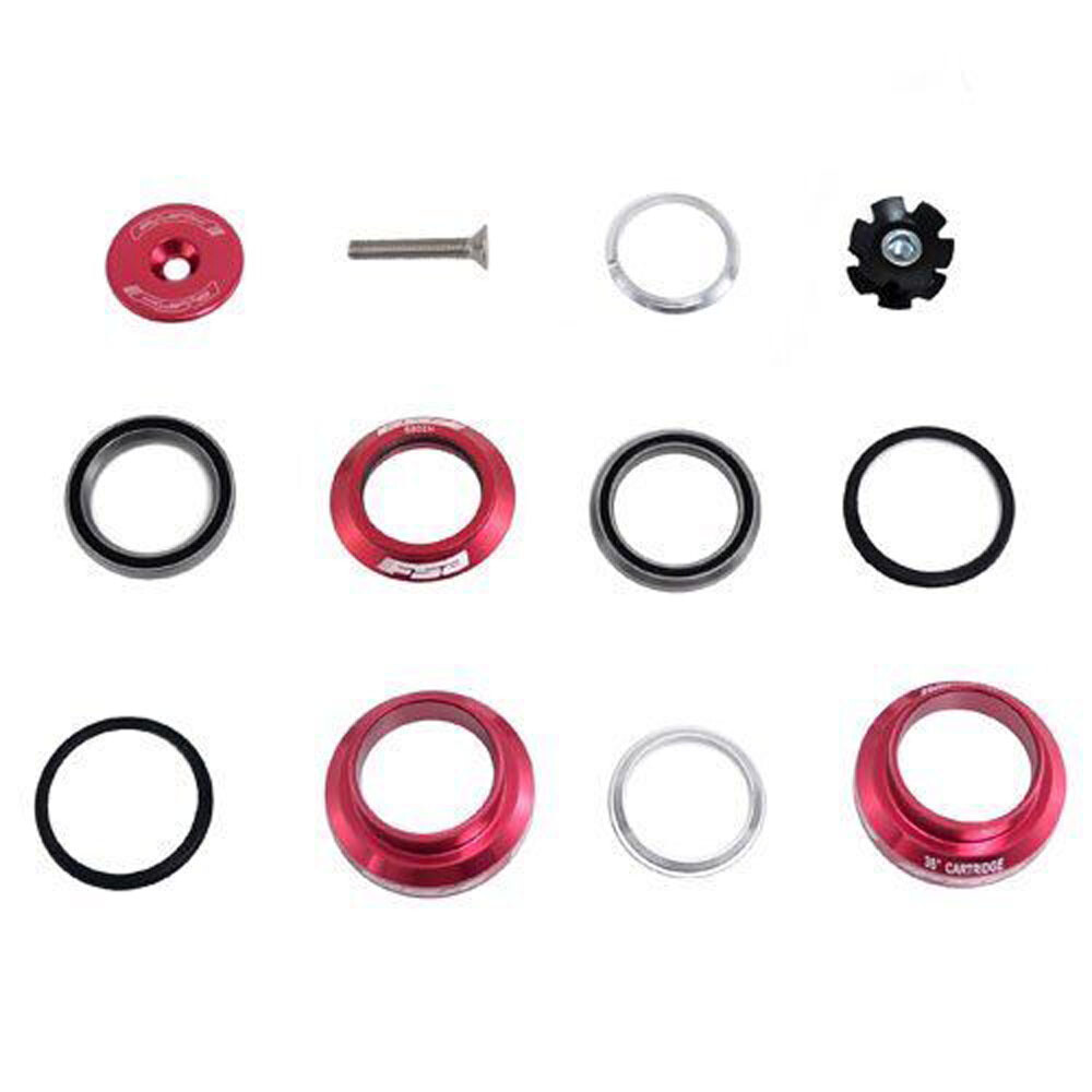 FSA Orbit MX 1-1/8" Threadless MTB Road Headset with Top Cap , Red