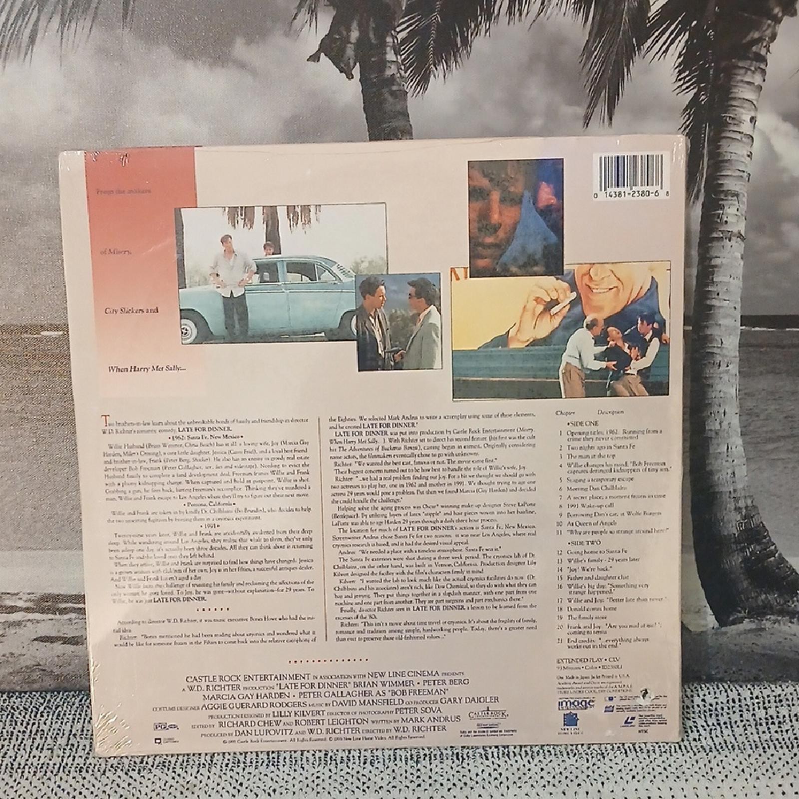 Late for Dinner Laserdisc