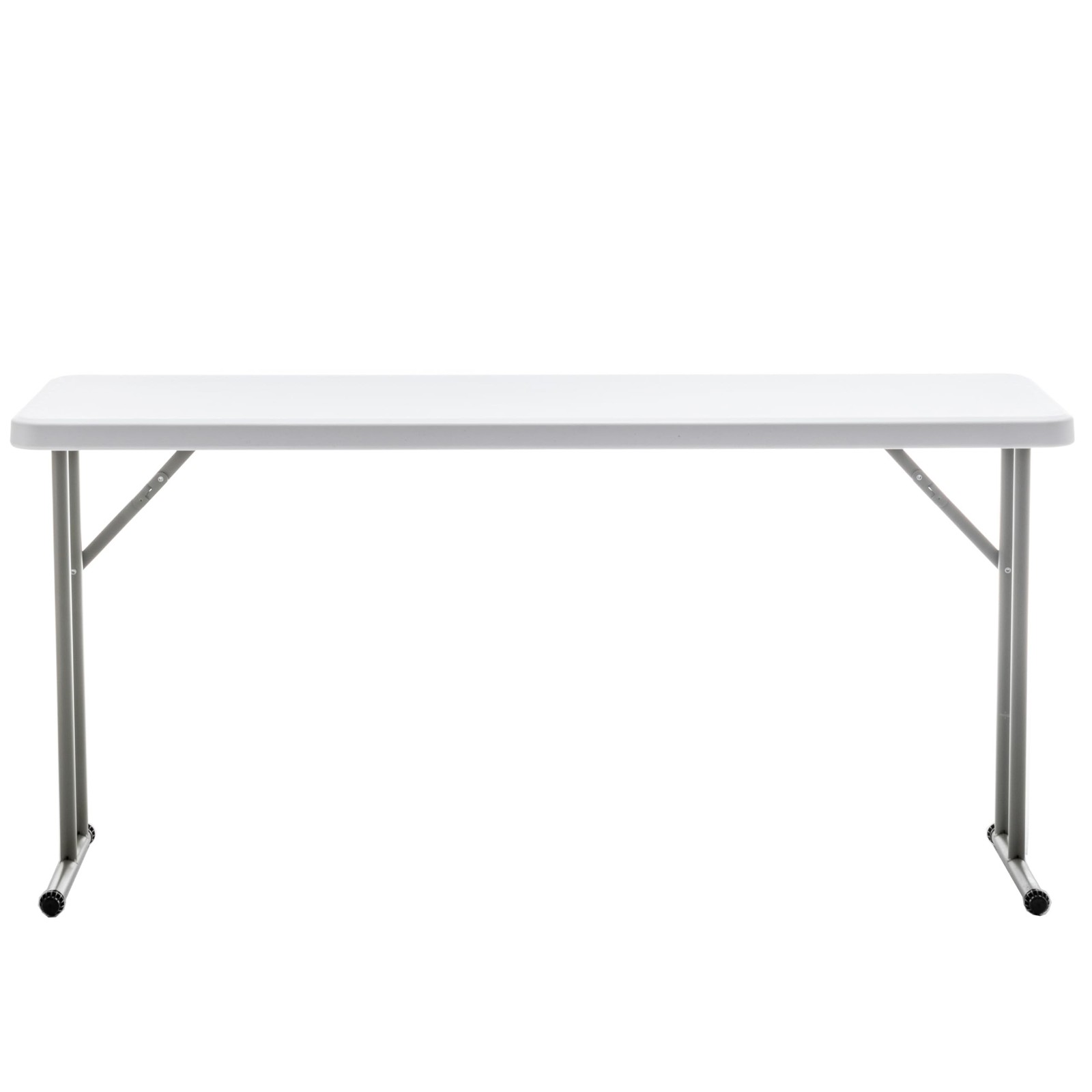 BTEXPERT 5-Foot - 60" Long White Plastic Folding Seminar Training Table Porta...