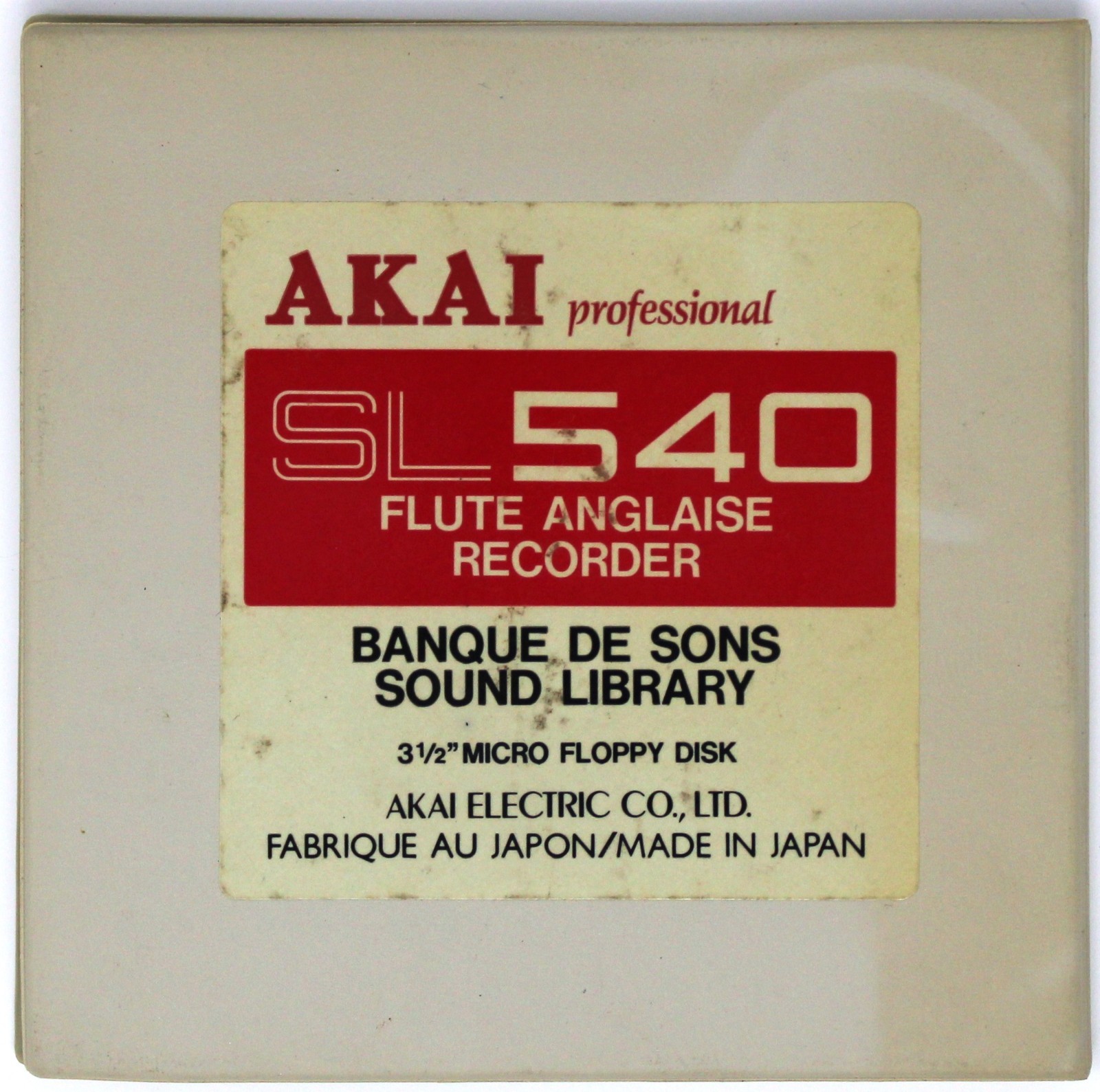 Akai SL540 Recorder S900 Format Floppy Disk Banque De Sons