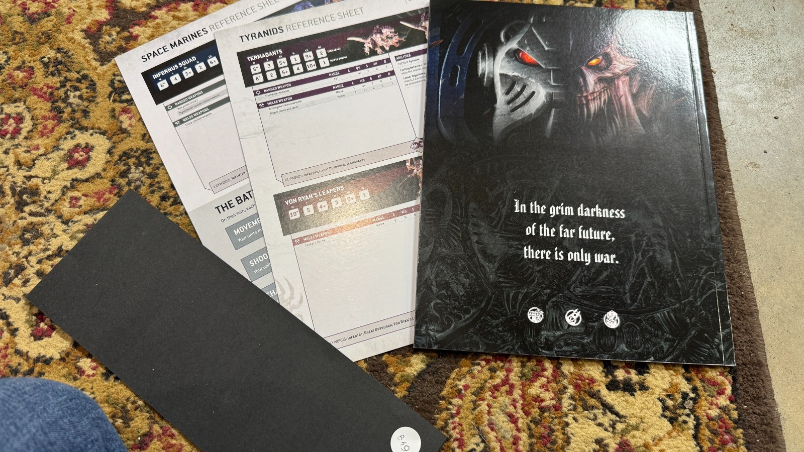 Warhammer 40K Handbook and Reference Sheets Ultimate Starter Set