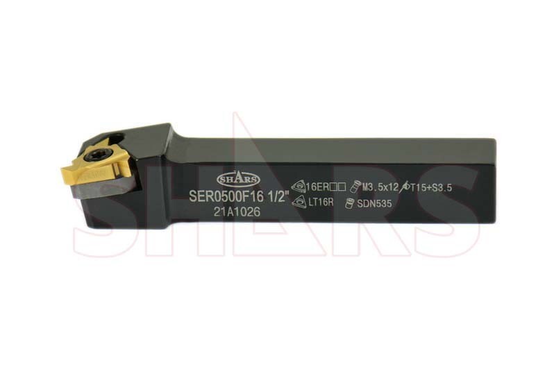 Shars 1/2 RH Indexable Threading Tool Holder ER16 Insert Cert Save $42.45 P]