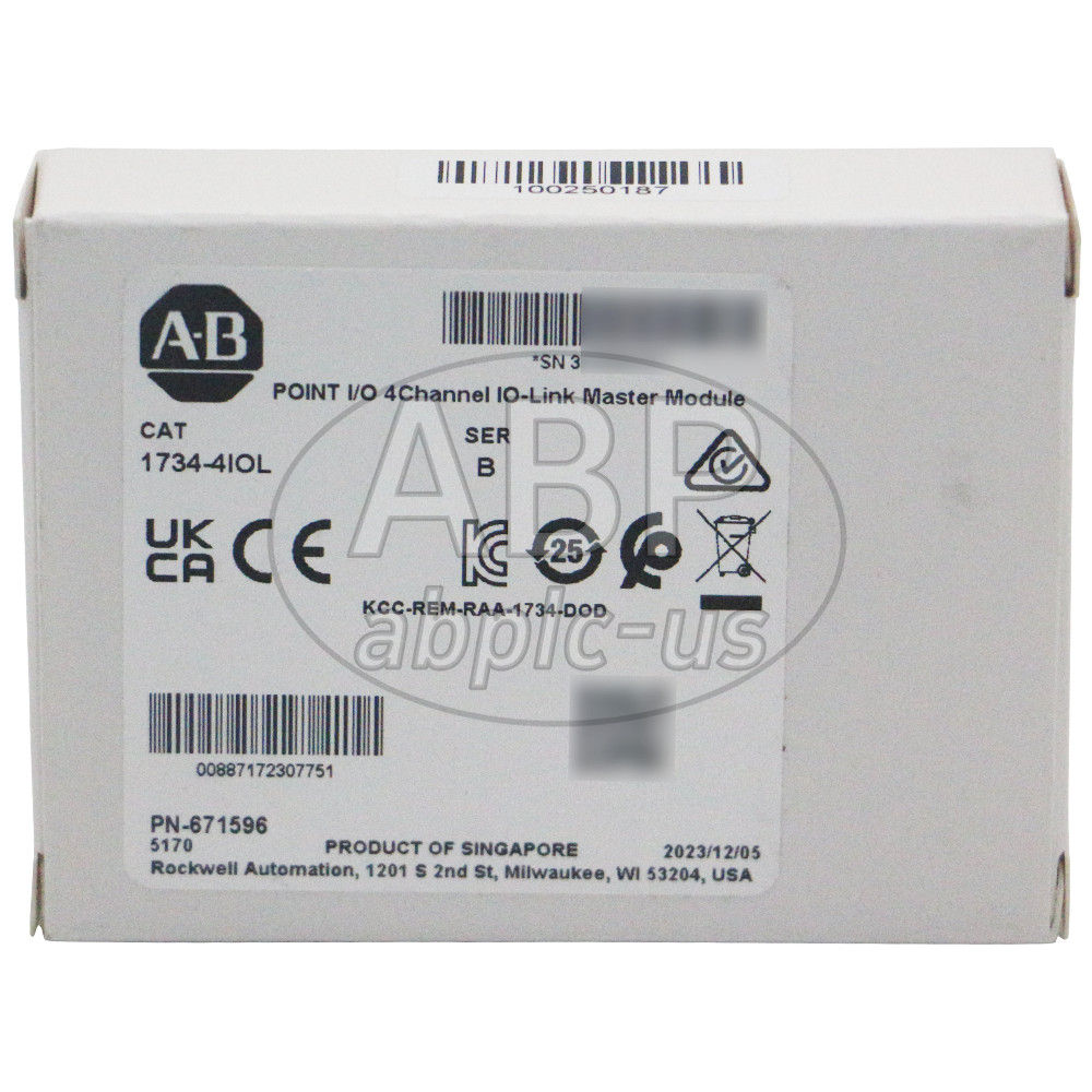 New Allen-Bradley 1734-4IOL POINT I/O 4Channel IO-Link Master Module
