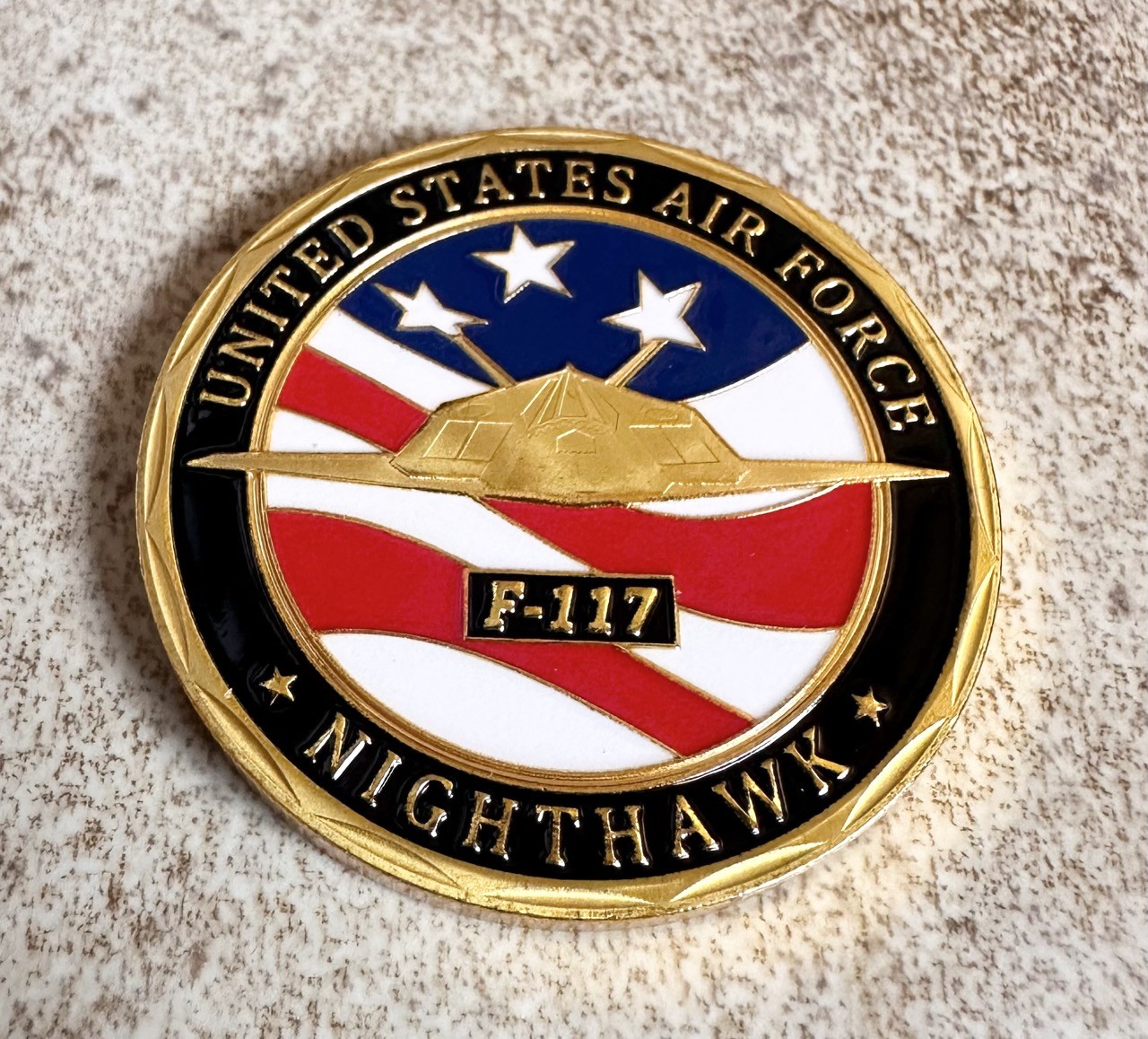 F-117 Stealth Fighter-Bomber Challenge Coin-United States AIR FORCE ·IN STOCK·