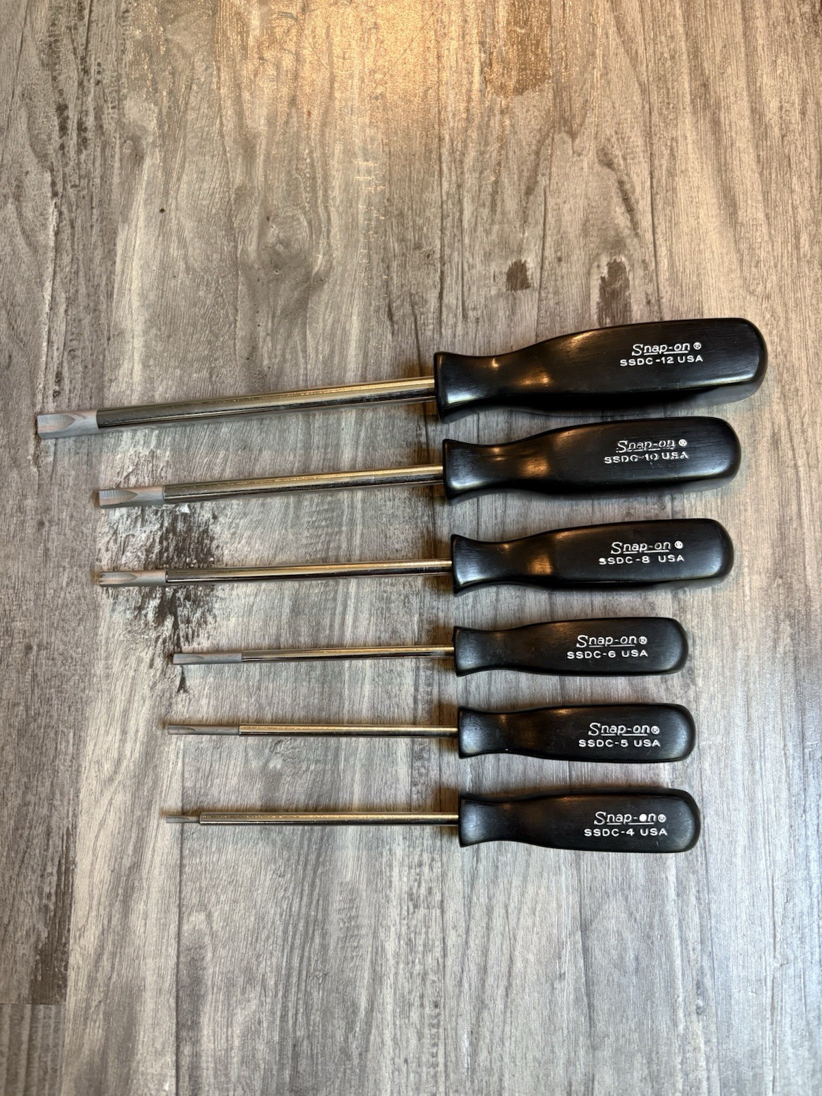 NOS Snap On Tools 6pc Clutch Driver Set SSDC4 SSDC5 SSDC6 SSDC8 SSDC10 SSDC12