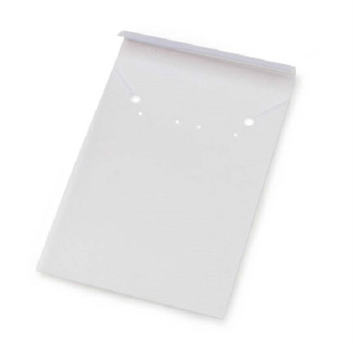 84 Earring & Necklace Cards Frosted Plastic Hang display 3-1/8 x 2-1/16