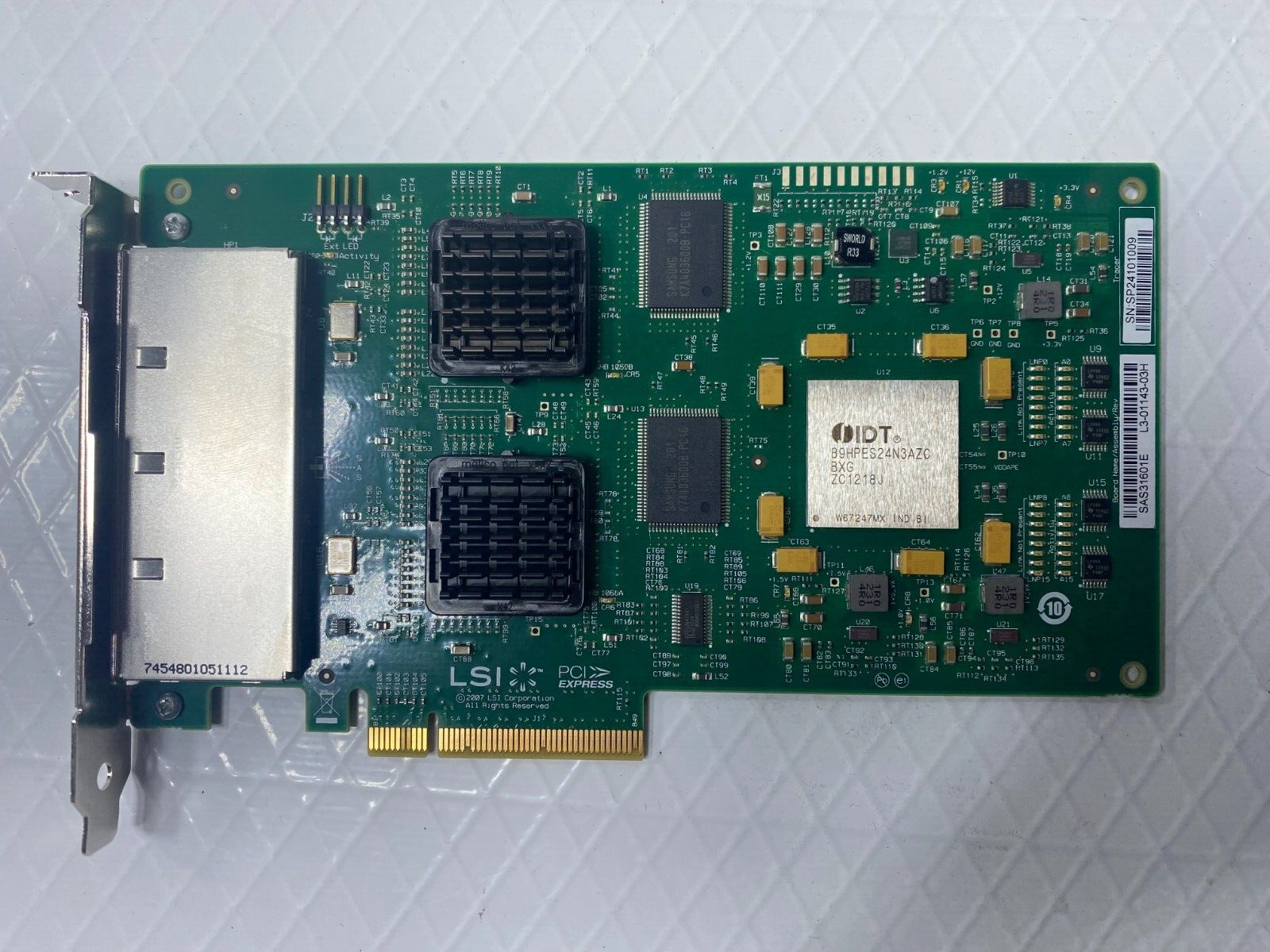 LSI PCI Express Controller RAID Card 500605B SAS31601E