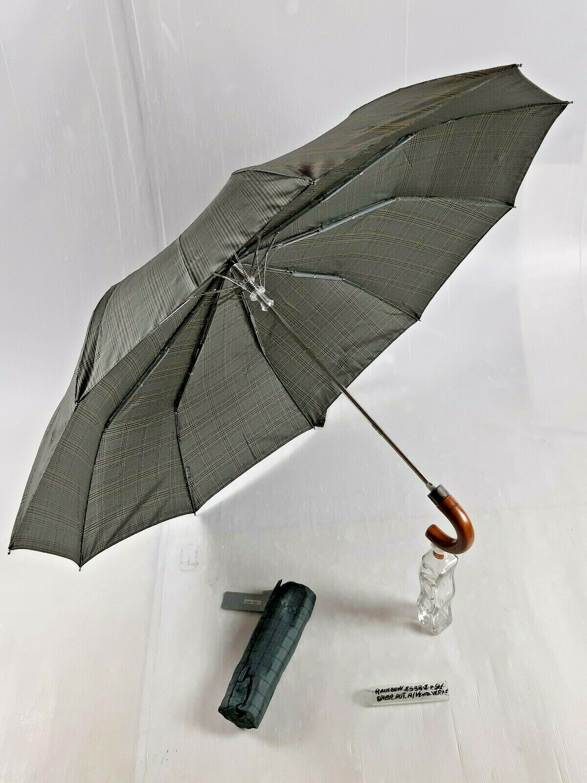 Unisex Mini Umbrella - Automatic - 10 Studs - Green - 2532-1 - Rainbow