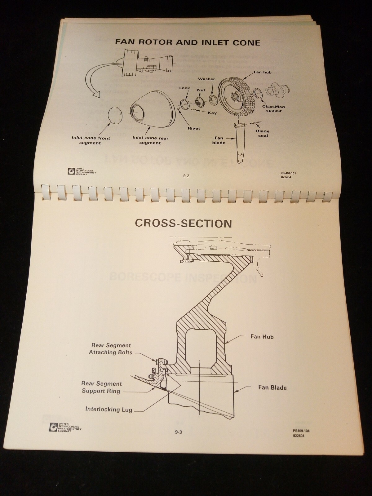 JT9D-7R4 Pratt & Whitney Training Engine Manual Line Maintenance Workshop