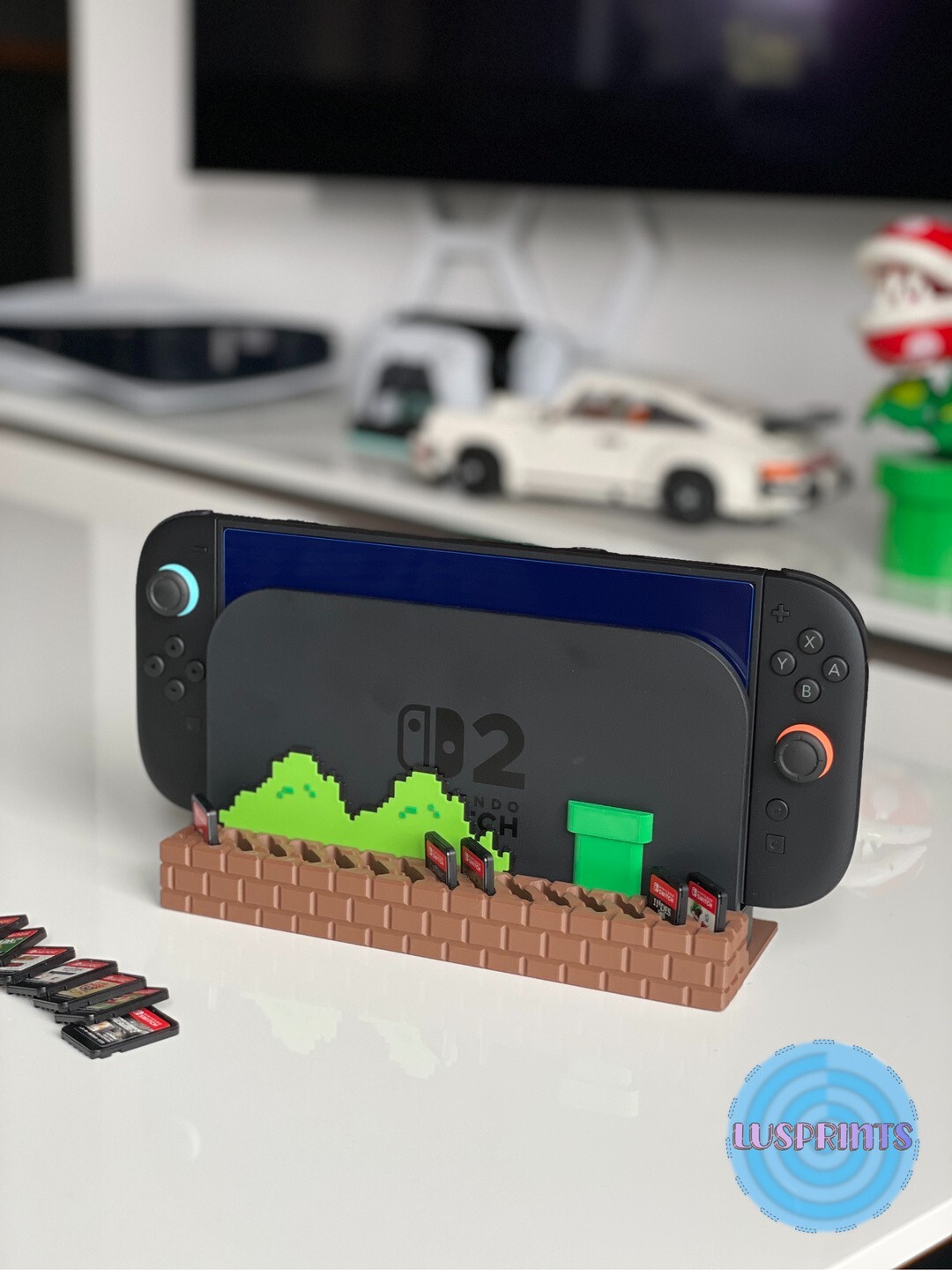 Nintendo Switch 2 Brick Dock | Cartridge Holder, Switch 2 Game Holder