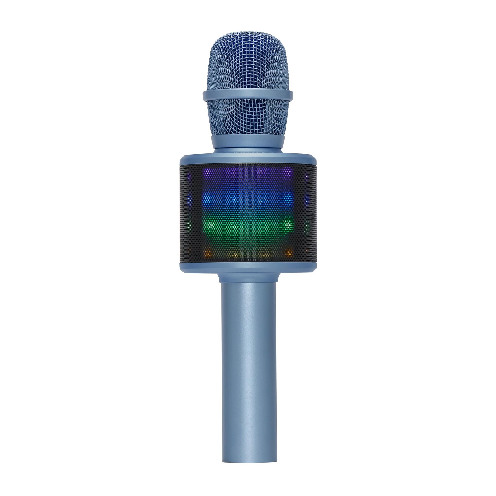 Core Innovations Wireless Bluetooth Karaoke Microphone with Builtin Speaker|Blue