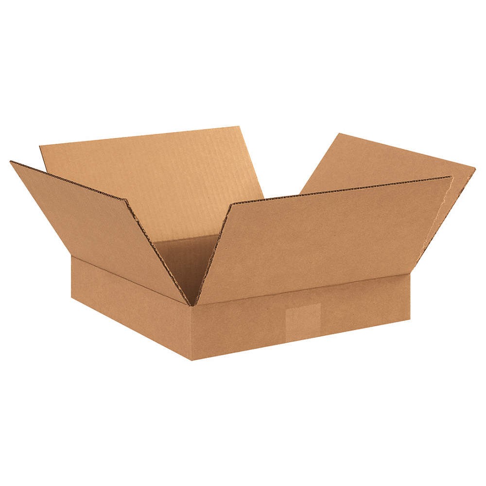 GRAINGER APPROVED 55VG81 PK 25 Shipping Box,12x12x2 in 55VG81