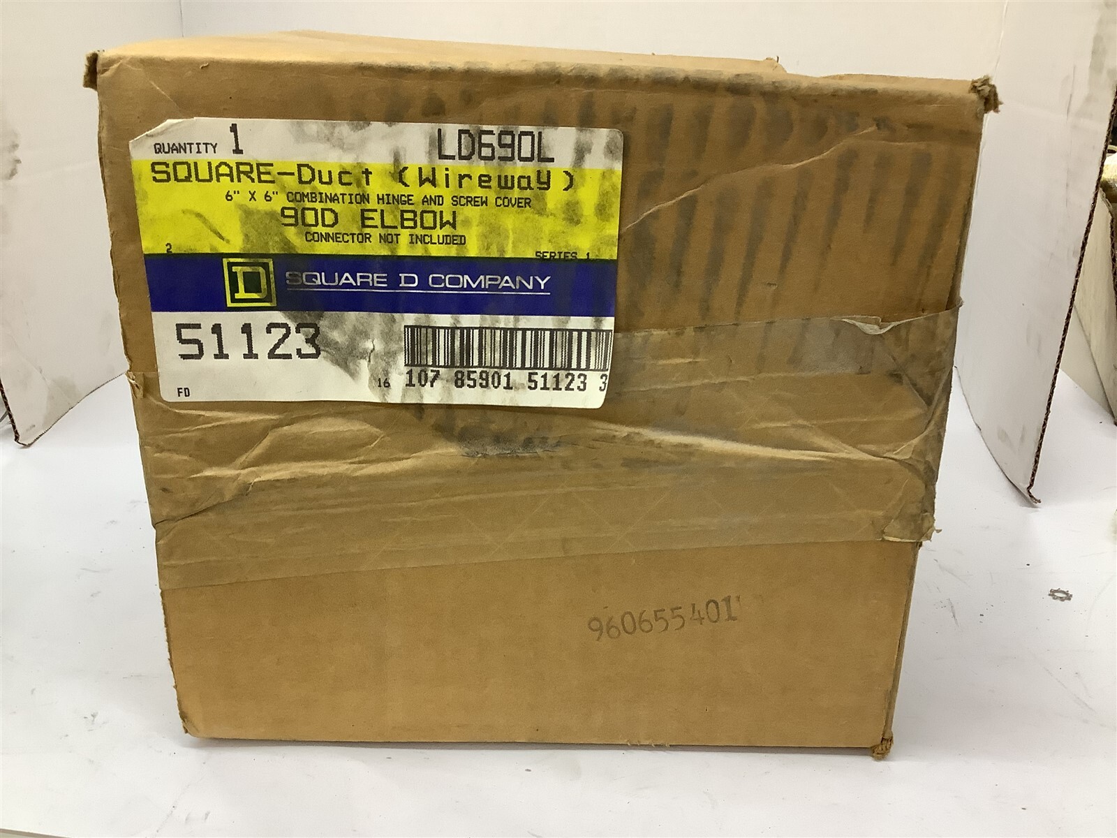 Sqaure D LD690L 6" x 6" Wire Way 90D Elbow