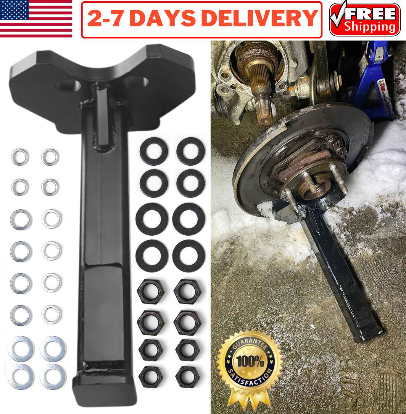 8629 Wheel Bearing Hub Removal Tool for ATD Tools 5, 6, 8 Lug Hubs Buster Puller