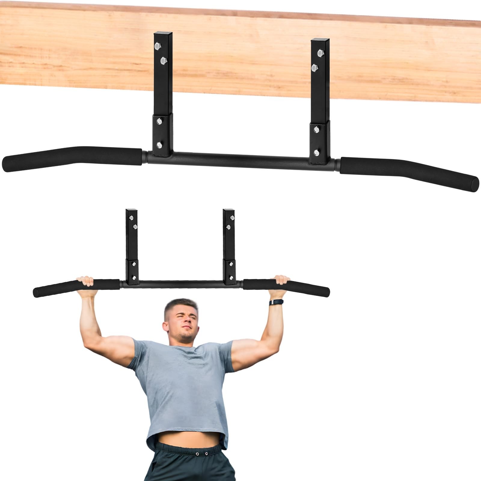Pull Up Bar, Chin Up Bars Ceiling Mount, Workout for Home Gym, Beam, Crossfit...