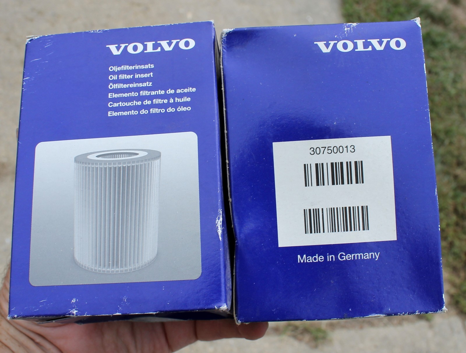(2) Volvo 30750013 Engine Oil Filter Elemen s S60 S80 V60 V70 XC60 XC70 XC90