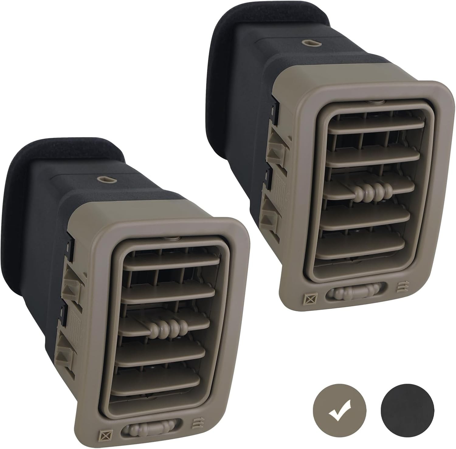 Dash A/C Air Vent Passenger Side (Tan) Compatible with 1999-2007 Avalanche Tan