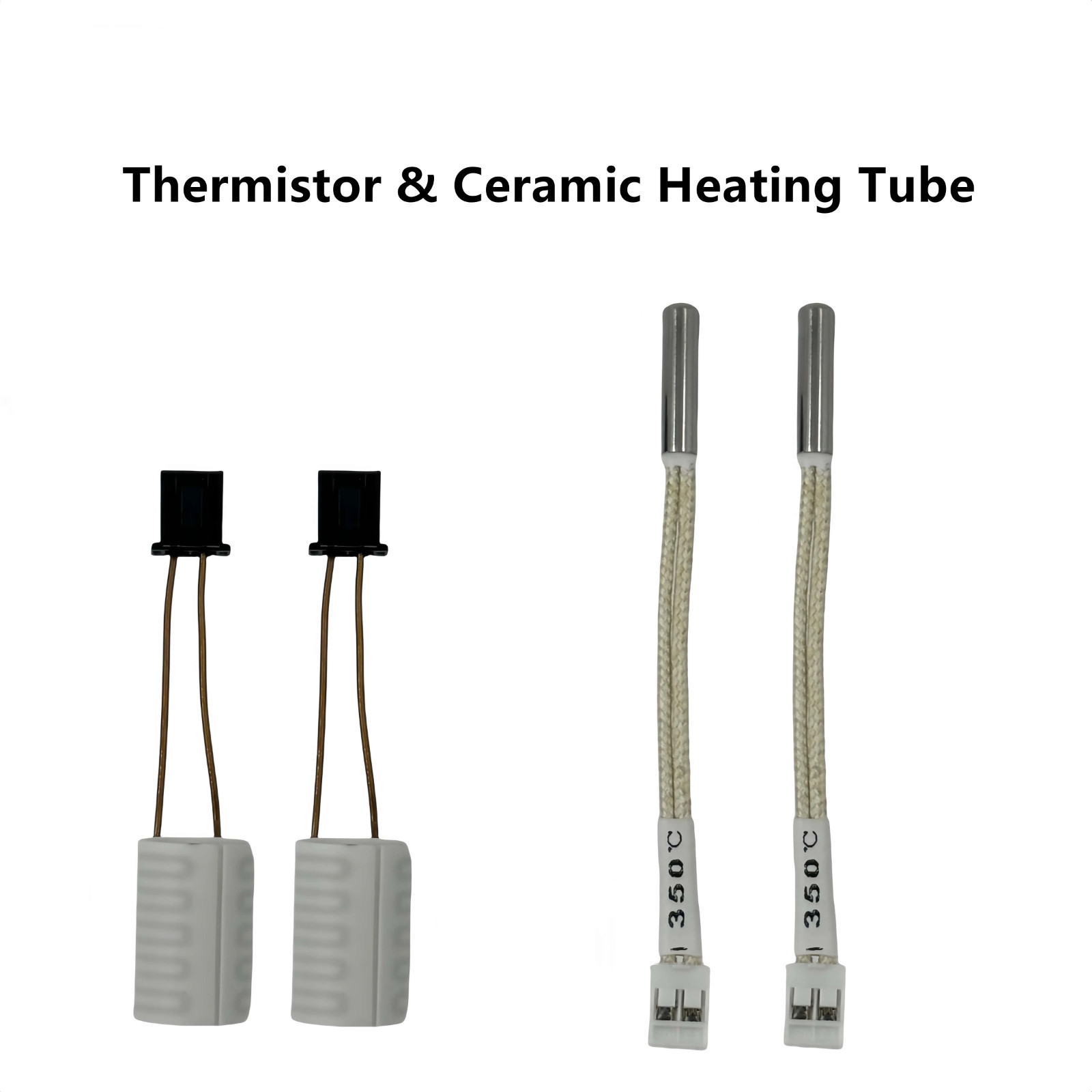 1set Hotend Thermistor & Ceramic Heating Tube For Creality K2 Plus Heating Block
