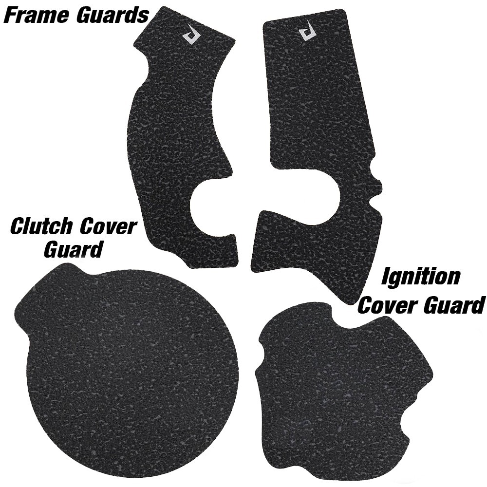 Black Engine & Frame Guards 1999-2001 Yamaha YZ250 Cover Grip Tape YZ 250