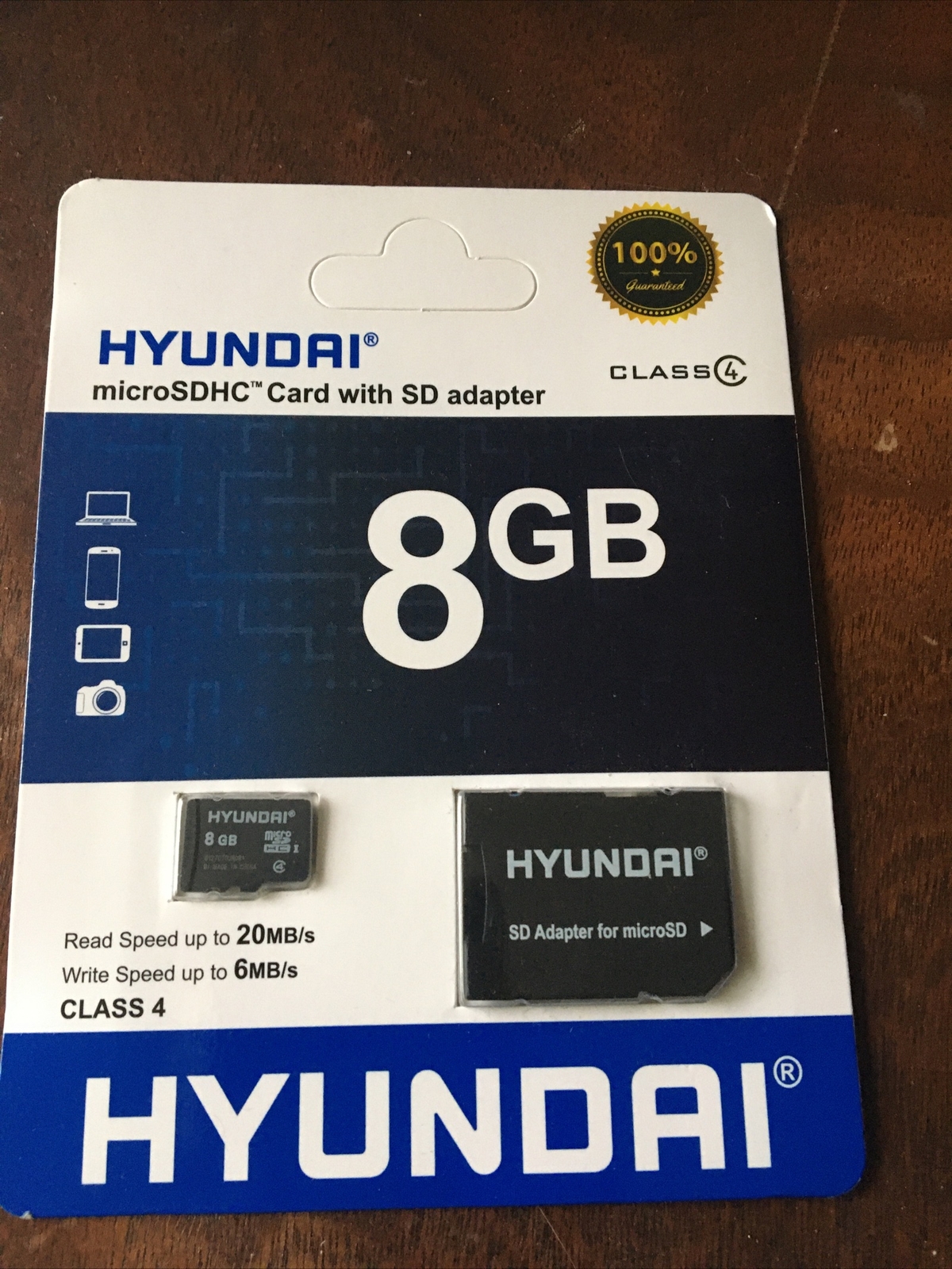 Hyundai IBT MHYMSDC8GC4 8 GB Microsdhc C4 Retail Durablemem Flash Memory New