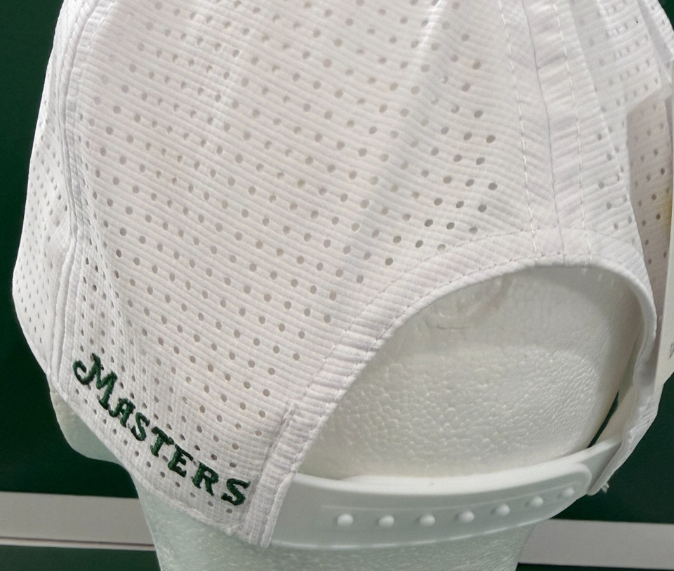 2026 Masters Golf Tech White Mesh Hat Augusta National NWT