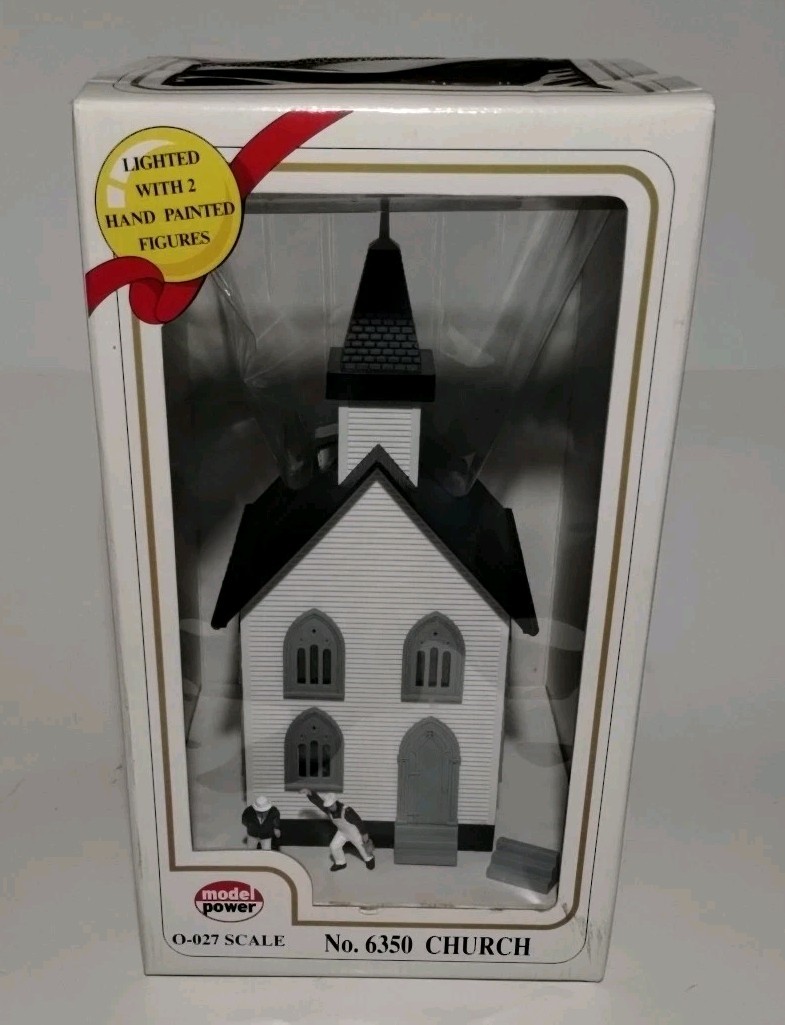0 Scale Model Power Church No. 6350  Lighted Fully Assembled w/ Box New