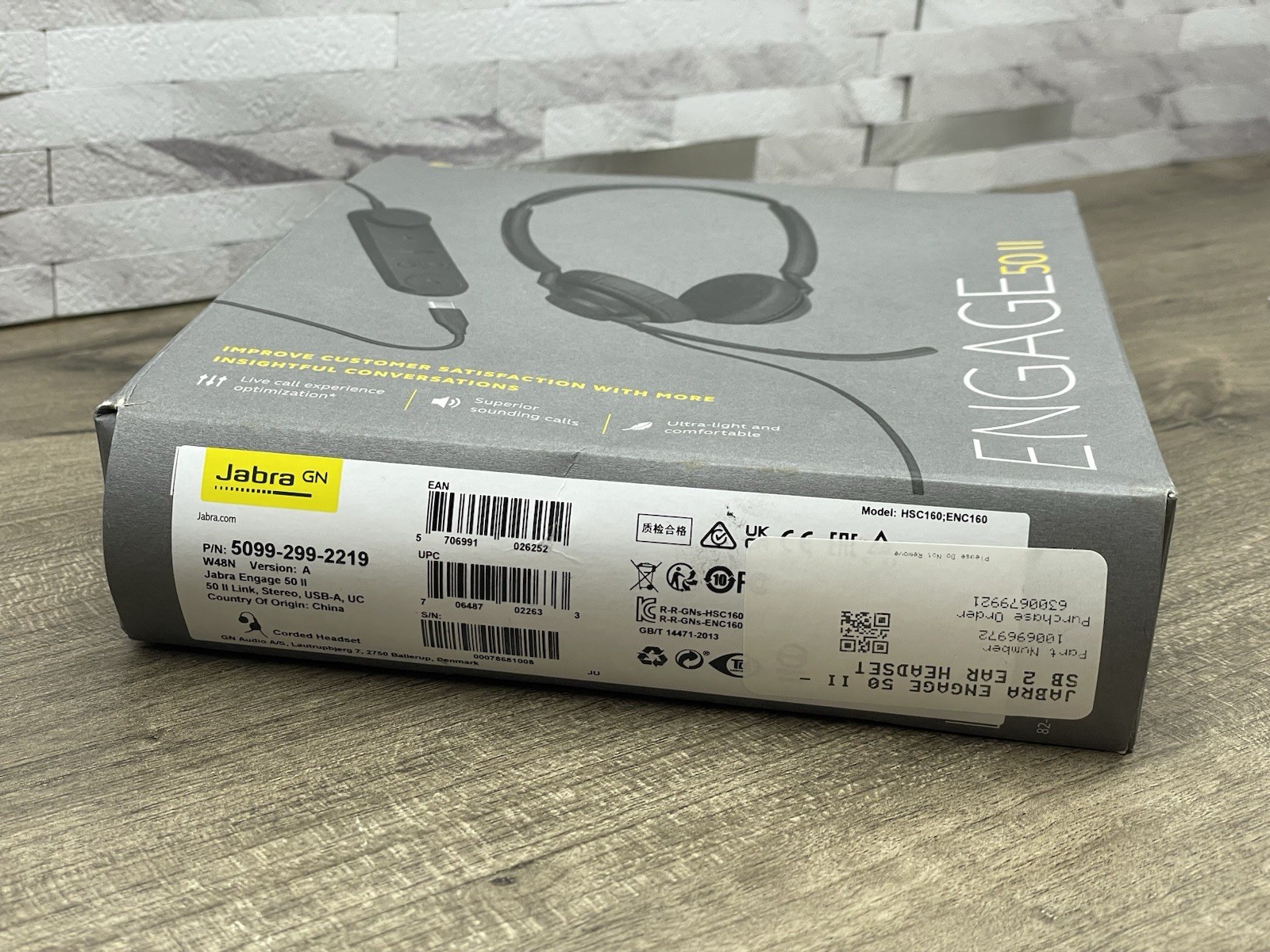 JABRA ENGAGE 50 II 5099-299-2219 Link USB-A UC Stereo Wired Headset BRAND NEW