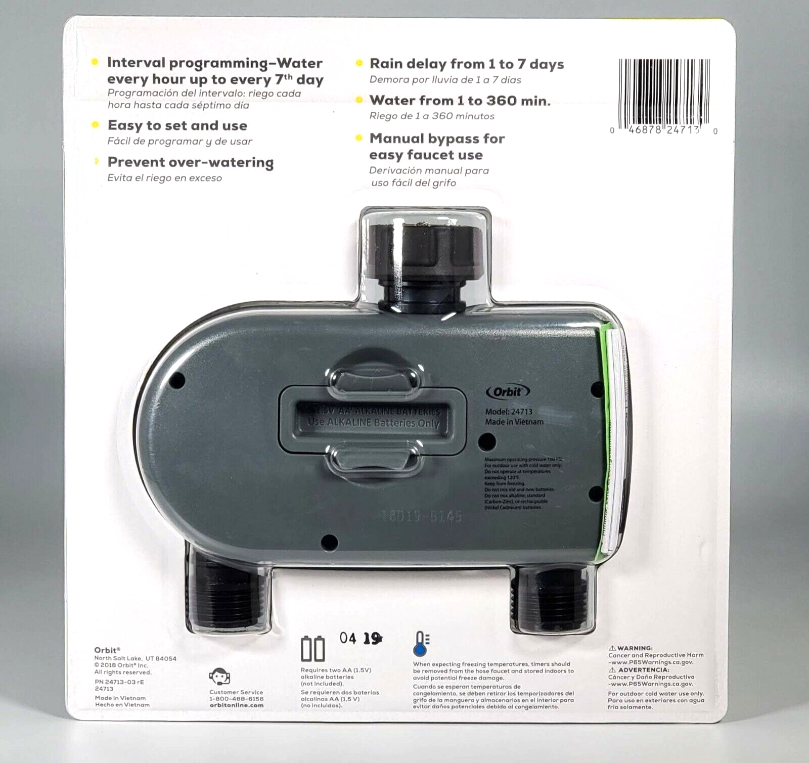BOX OF 4 Orbit Conserve Digital Water Timer 2 Outlet - NEW Programmable