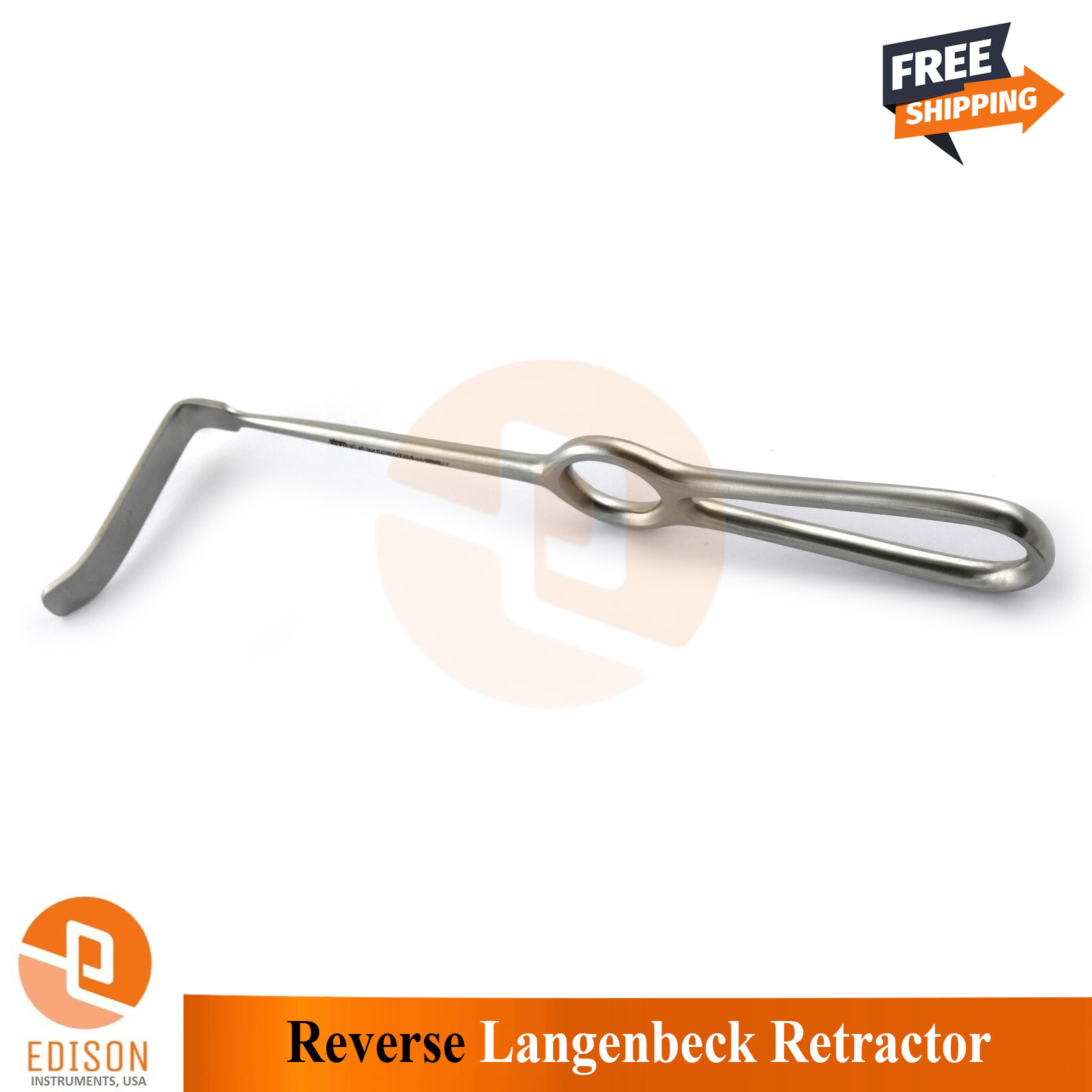Reverse Langenback Retractor 22cm Soft Tissue Retracting Oral Surgery Instrument