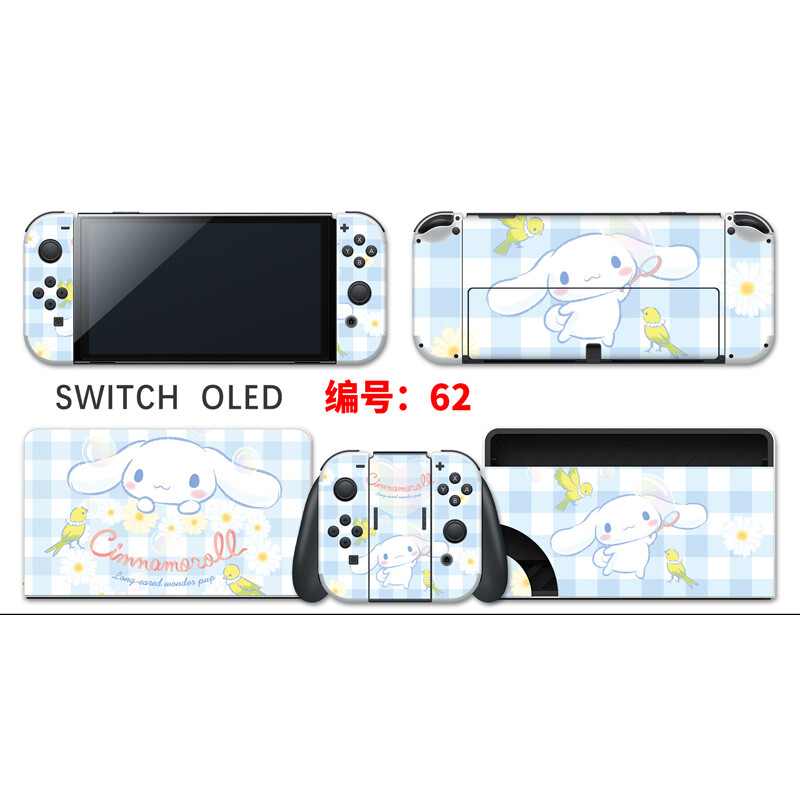 Vinyl Decal Skin Sticker Protector for Nintendo Switch OLED Cute #62