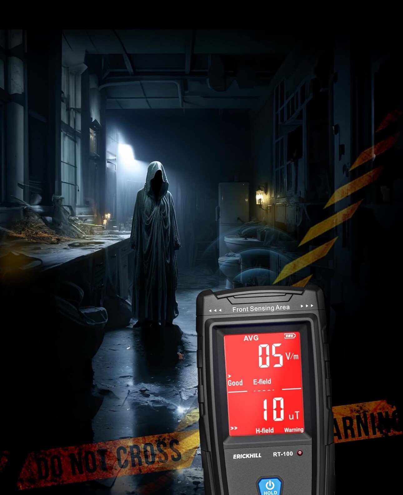 ERICKHILL EMF Meter LCD Digital Electromagnetic Field Radiation Smart Detector