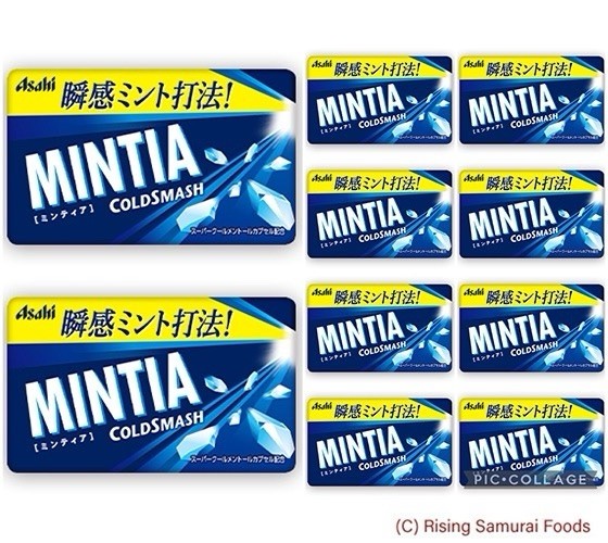 Strong Breath Mints: Asahi Mintia: Cold Smash x 10 Packs (Frisk Style)