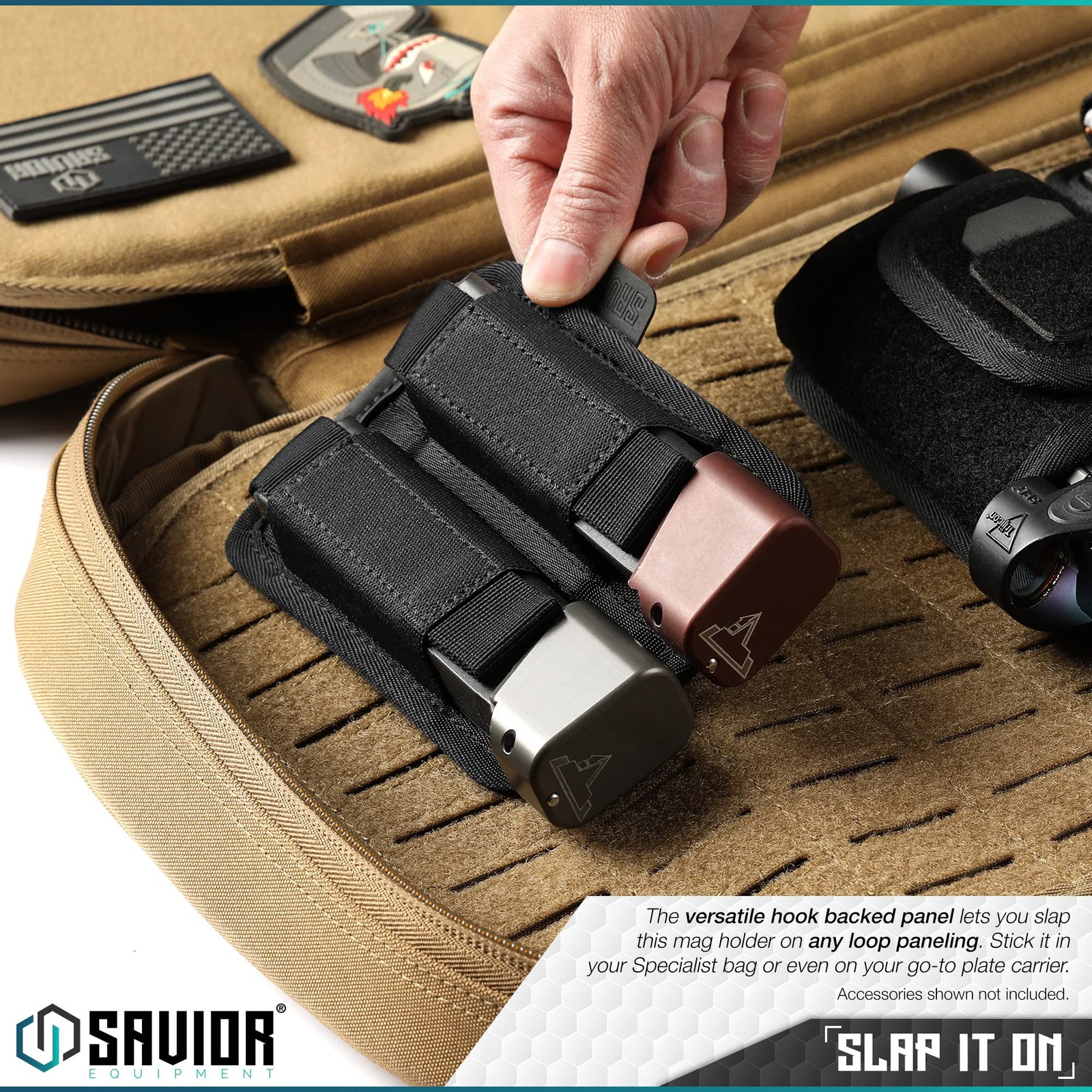 Savior Equipment Tactical Pistol Mag Pouch 9mm .40 45 ACP Single/Double Stack