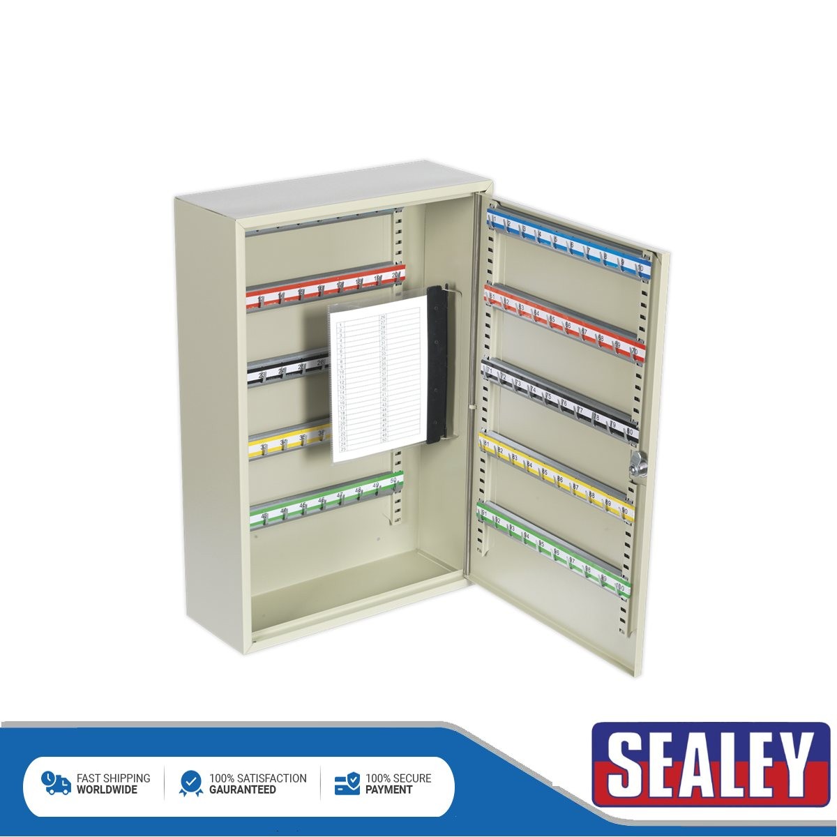 Sealey Deep Key Cabinet 100 Key Capacity SKC100D